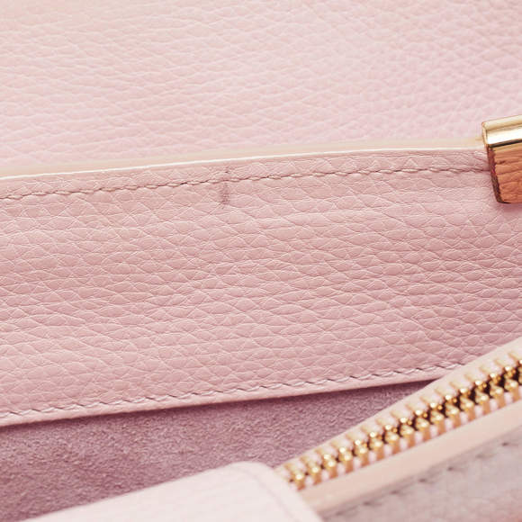 Dolce & Gabbana Pink Grained Leather Tote - Picture 7 of 9